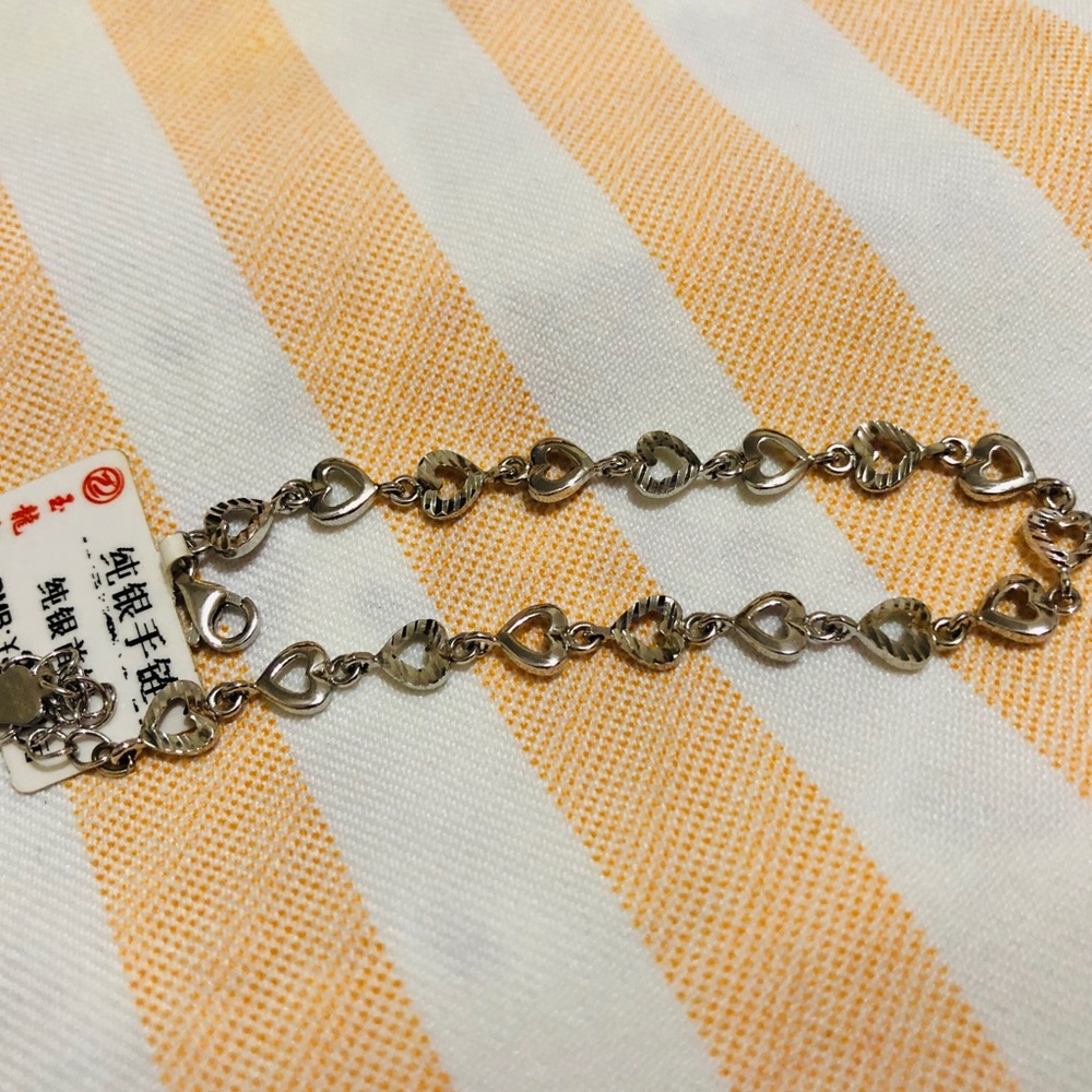 Heart chain bracelet